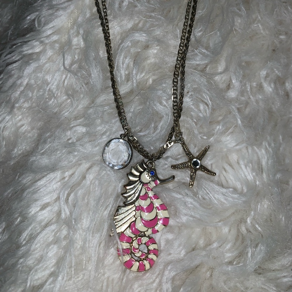 Betsey Johnson seahorse necklace